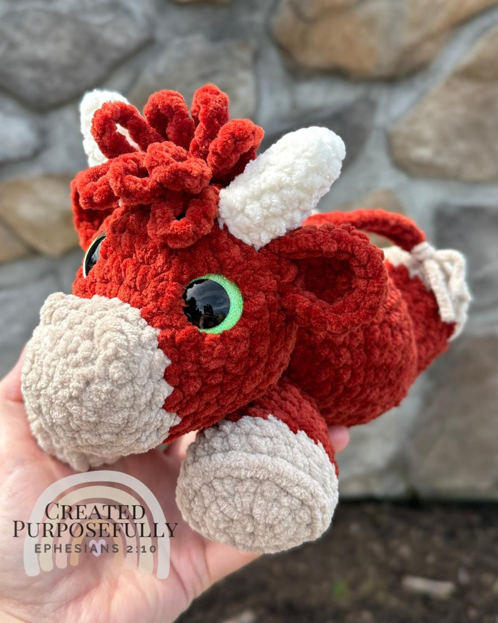 Crochet Cow Amigurumi Pattern, Low Sew Highland Cow (Instant Download)