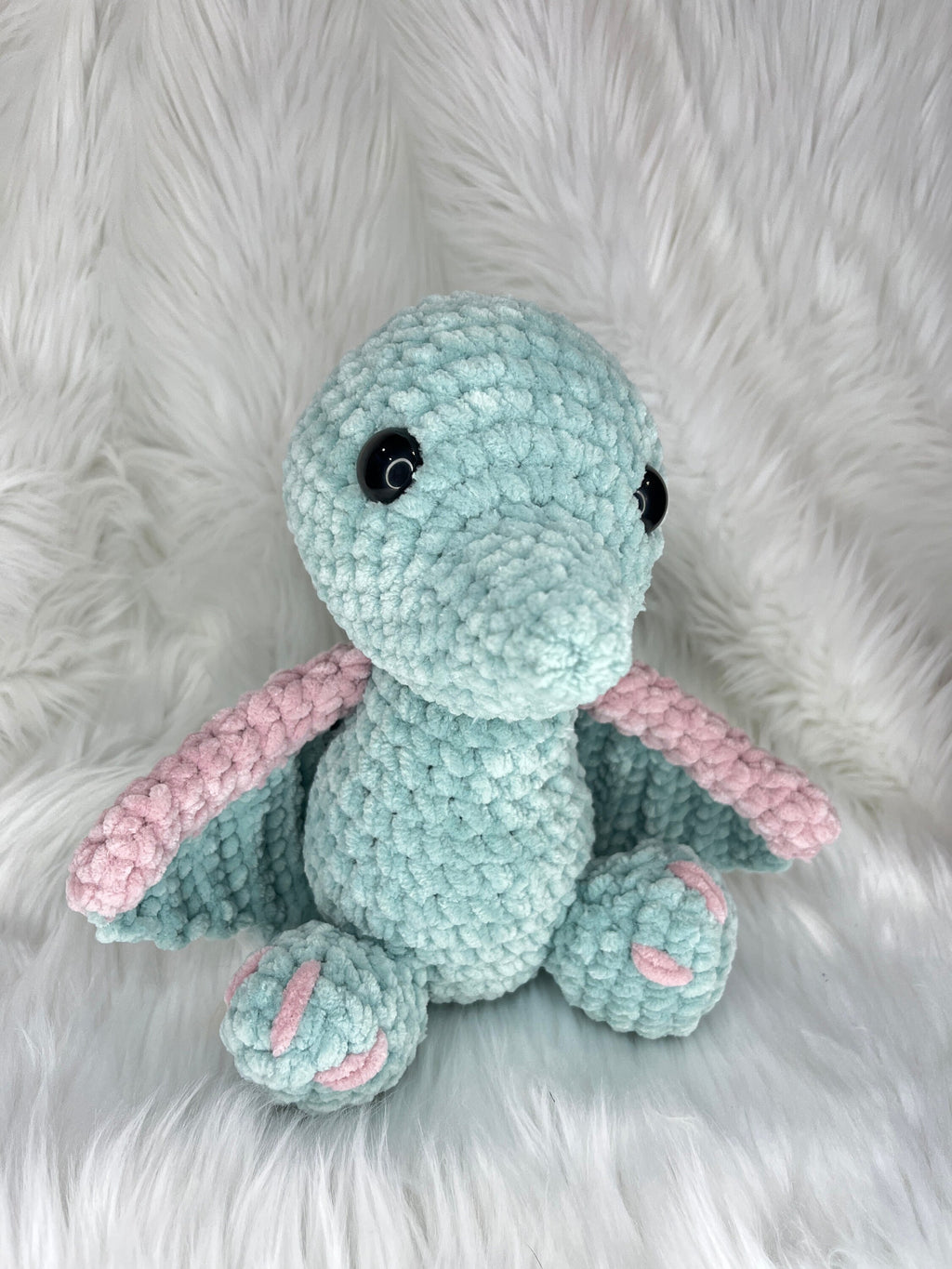 Pterodactyl Crochet Plushie, Stuffed Dinosaur Toy