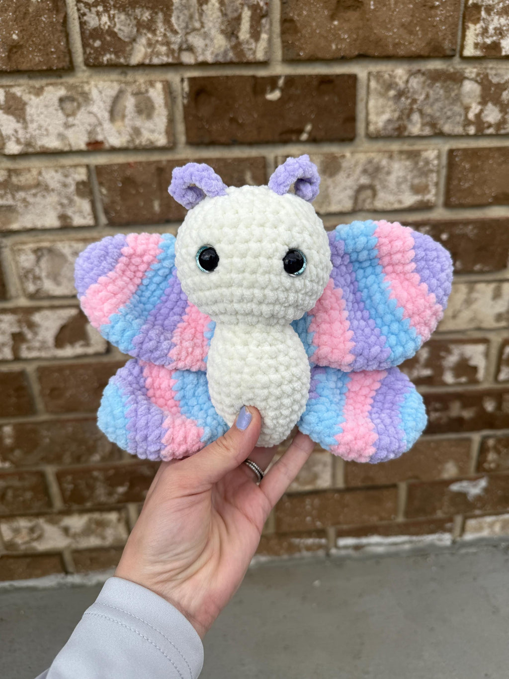 Butterfly Handmade Crochet Plush • Custom Amigurumi, Nursery Decor