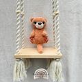 Handmade crochet otter plush made with soft cuddly yarn by Created Purposefully