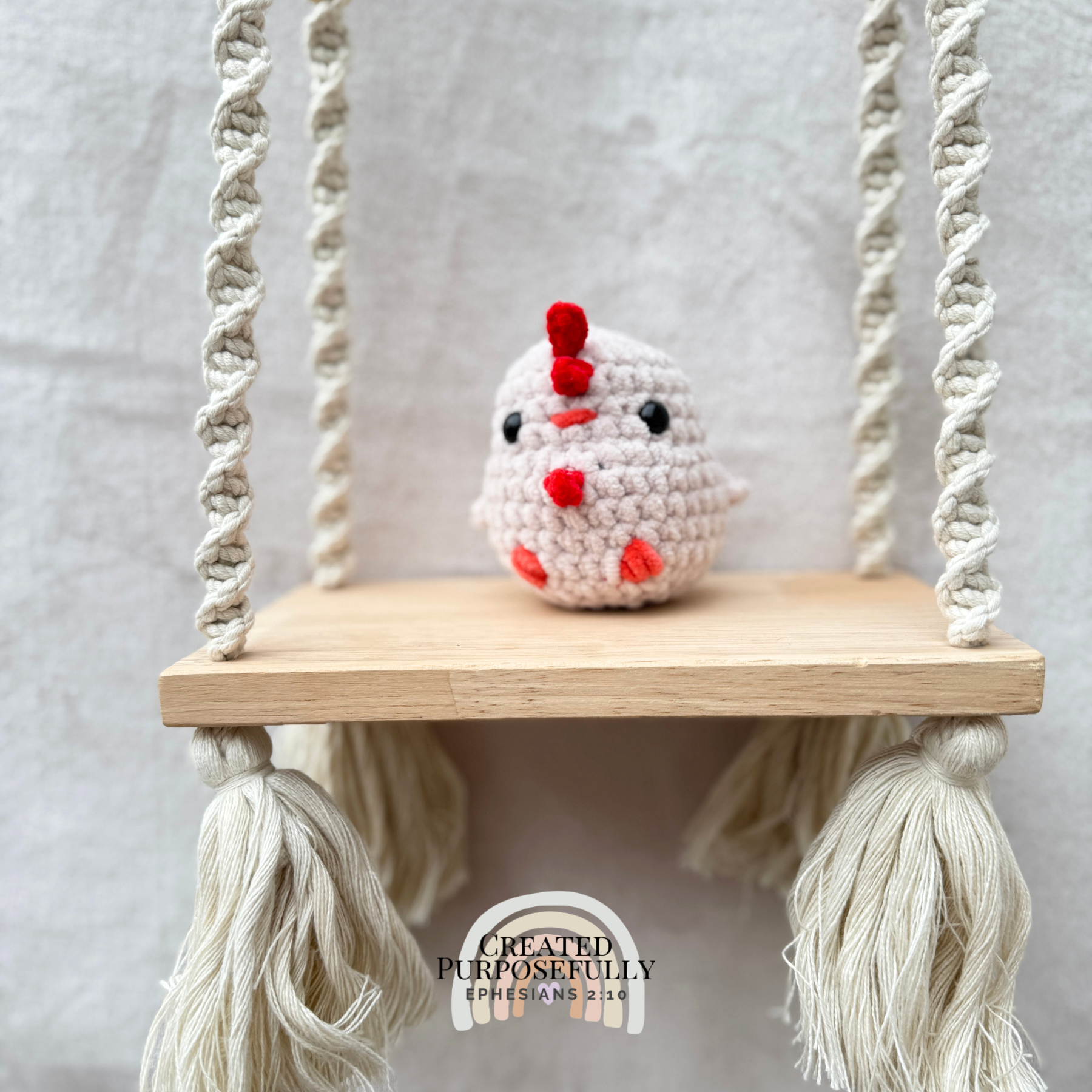 Handmade crochet mini bird plush including chicken, duck, owl, penguin, and parakeet made with soft plush yarn for kids and bird lovers.