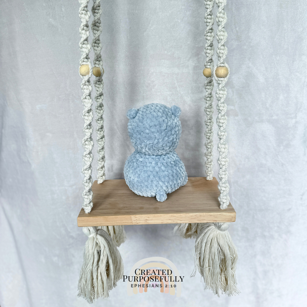 Shop a sweet handmade crochet hippo made with soft plush yarn. Choose your favorite color for a cuddly handmade gift perfect for kids and hippo lovers.