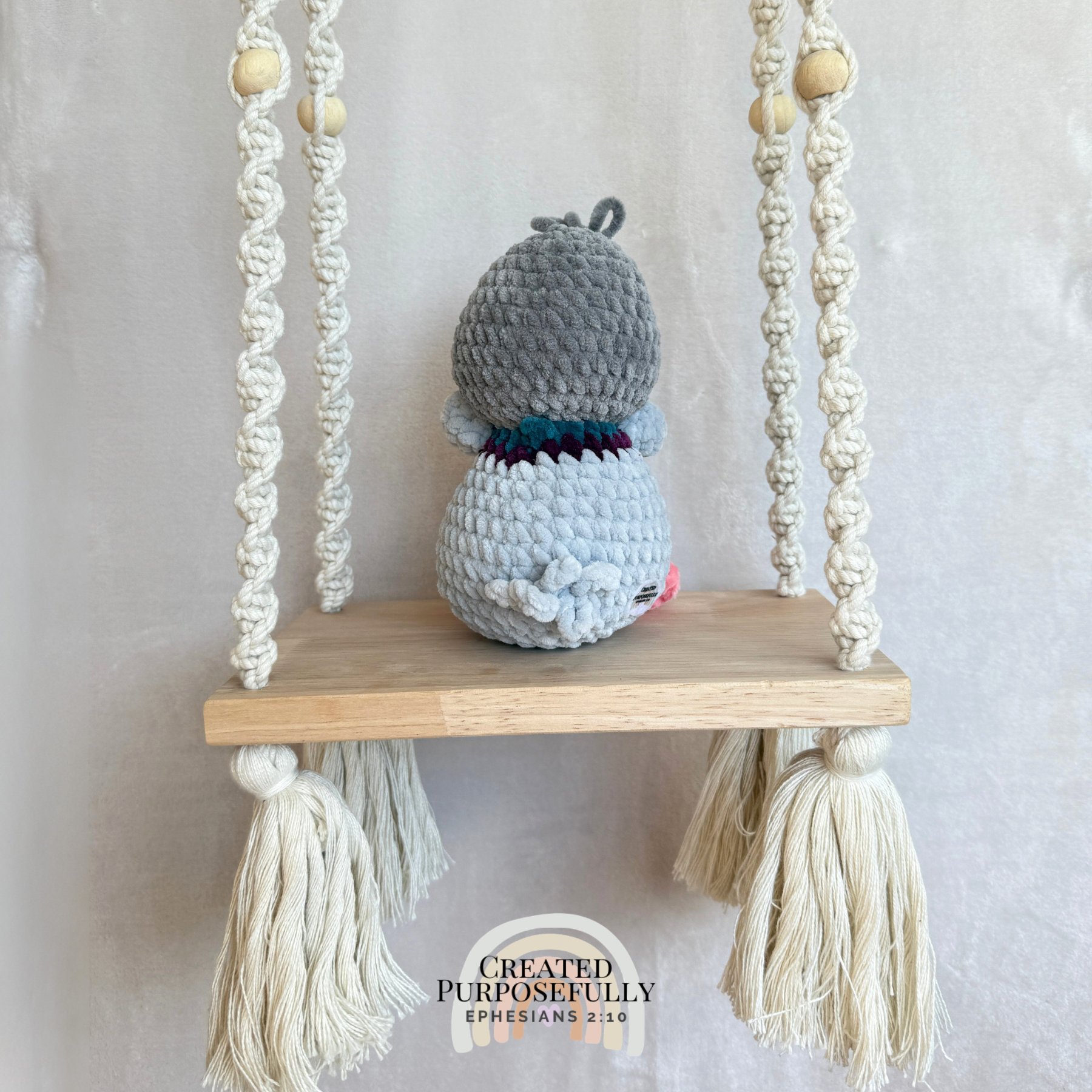 Handmade crochet pigeon plush made with soft plush yarn and adorable bird details