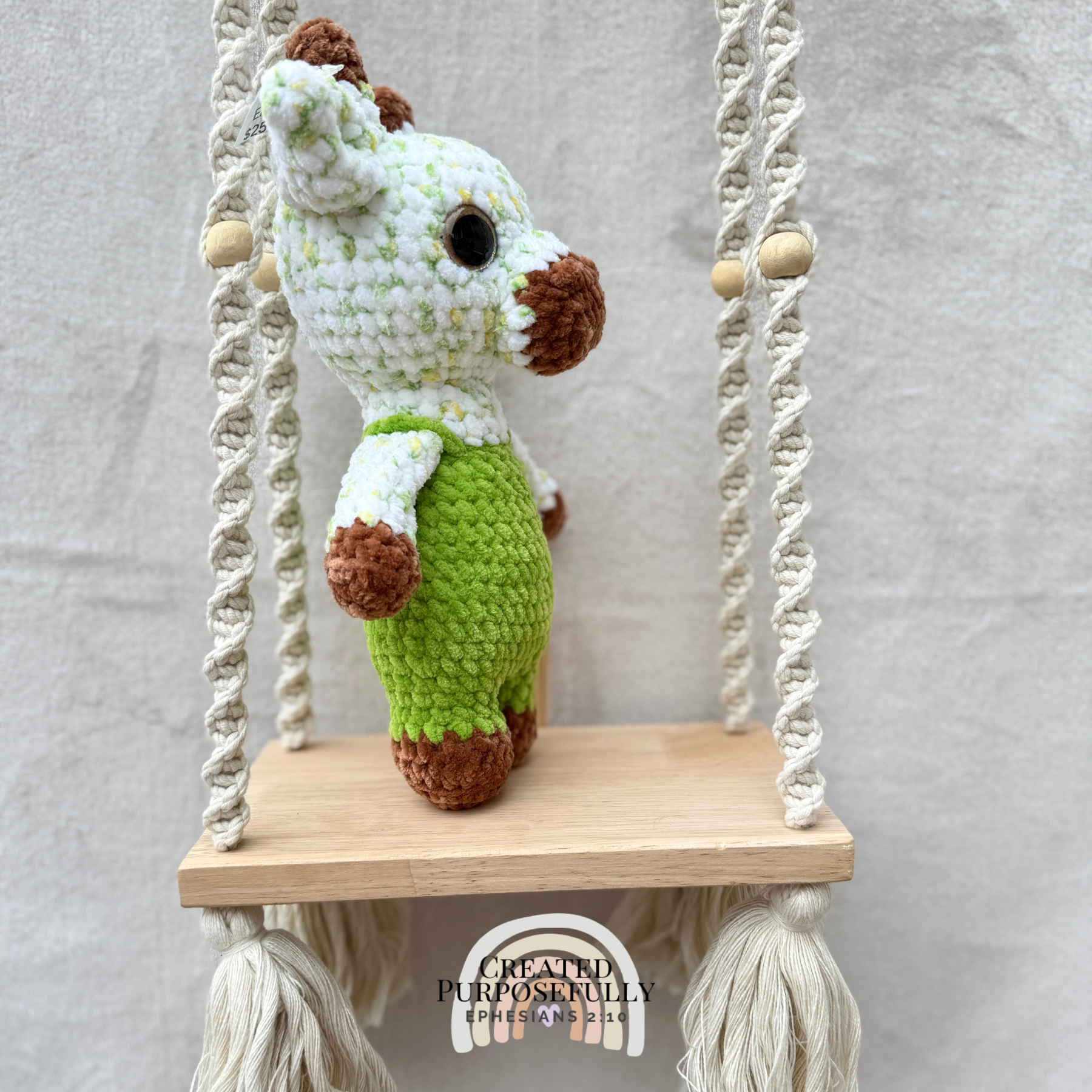 Handmade crochet standing giraffe made with ultra soft plush yarn. Choose yellow or white giraffe. A sweet gift for giraffe lovers of all ages.
