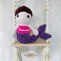 Handmade Crochet Mermaid Plush | Soft Amigurumi Mermaid Doll Gift