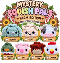 Handmade crochet Mystery Squish Pals Farm Edition surprise plushies featuring mystery farm animals by Created Purposefully.