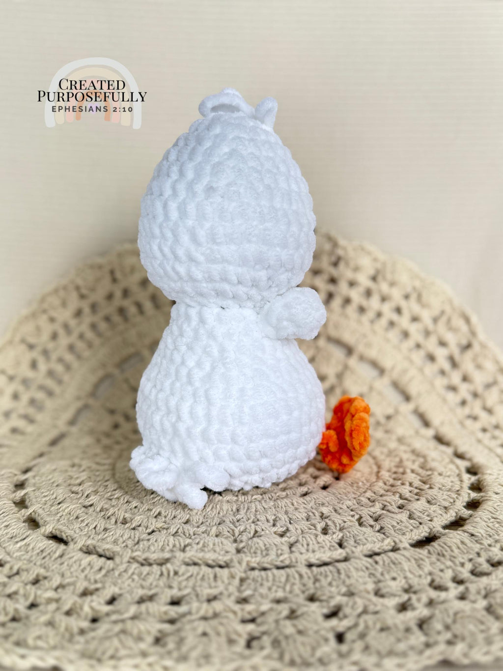 Duck Crochet Plush, Stuffed Amigurumi