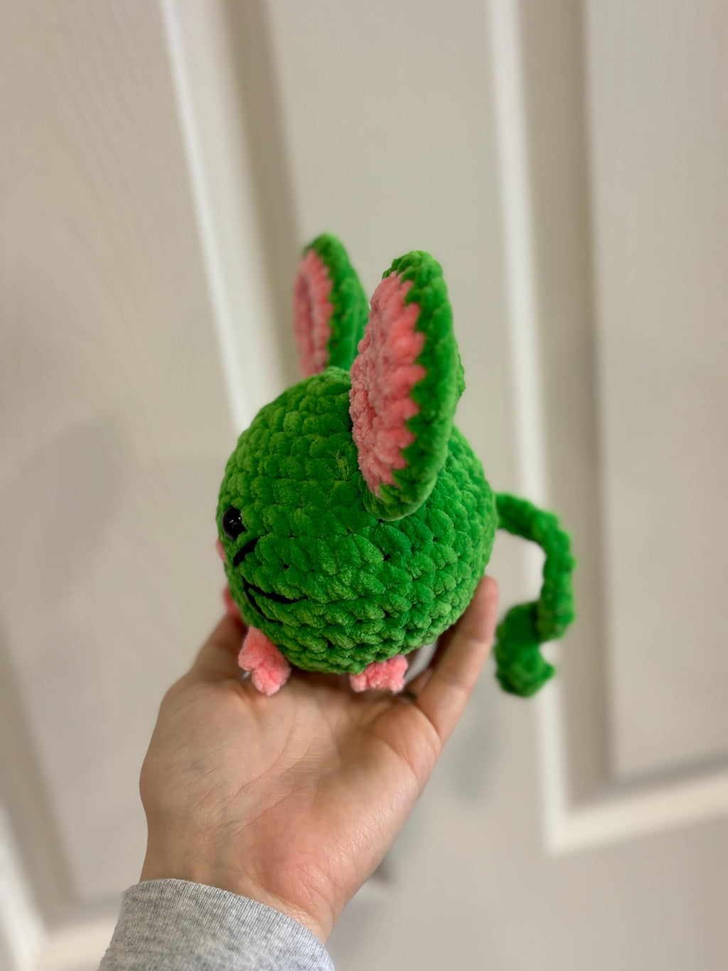 Mouse Custom Color Crochet Plush, Soft Stuffed Amigurumi