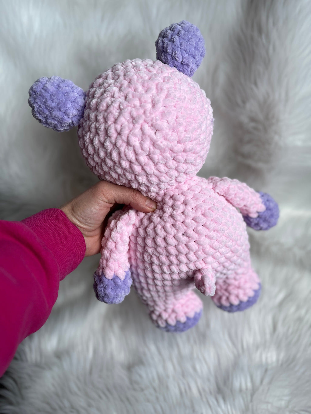 Hippopotamus Crochet Plushie | Soft Stuffed Amigurumi Toy
