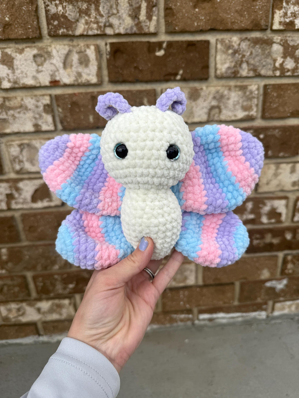 Butterfly Handmade Crochet Plush • Custom Amigurumi, Nursery Decor