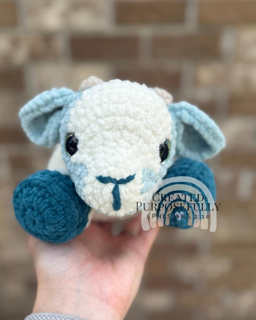 Crochet Goat Amigurumi Pattern, Low Sew (Digital Download)