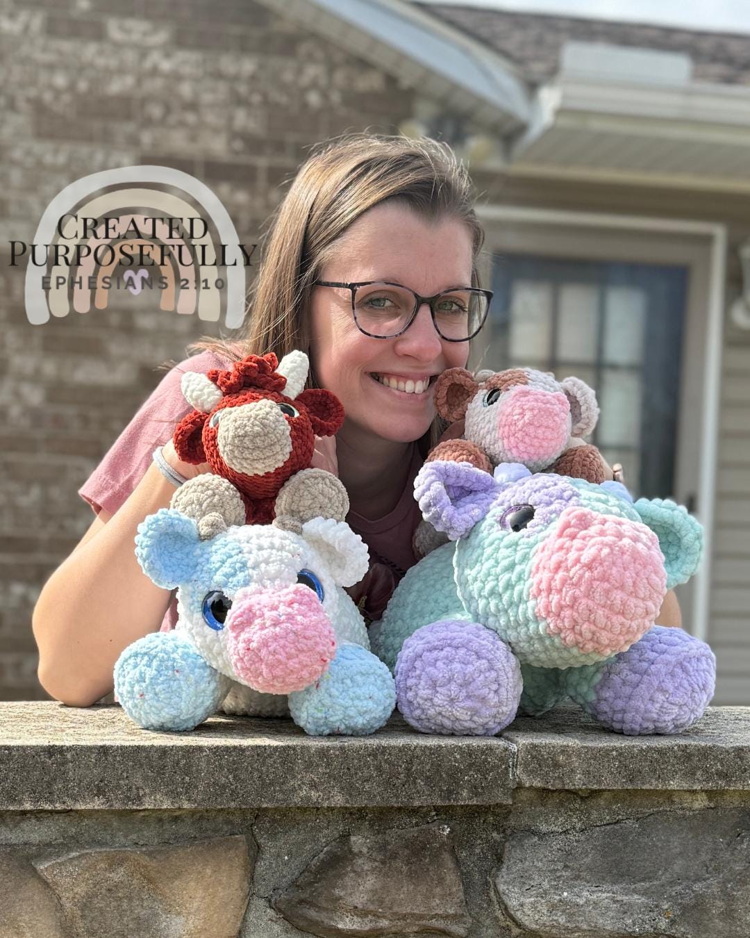 Crochet Cow Amigurumi Pattern, Low Sew Highland Cow (Instant Download)
