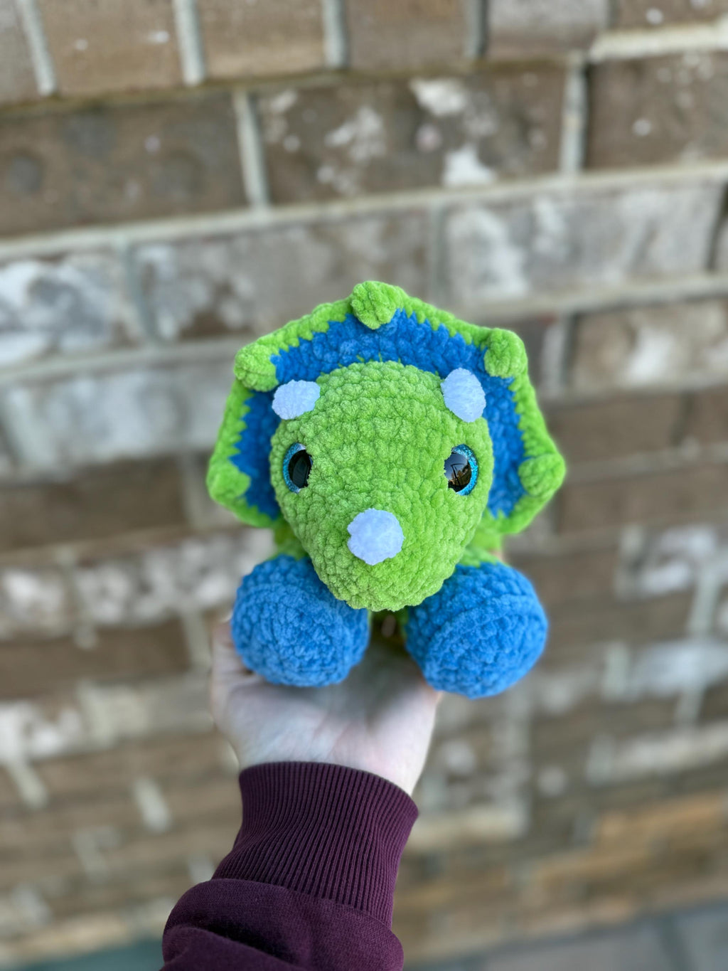 Crochet Triceratops and Stegosaurus, Low Sew Dinosaur Pattern (Digital Download)