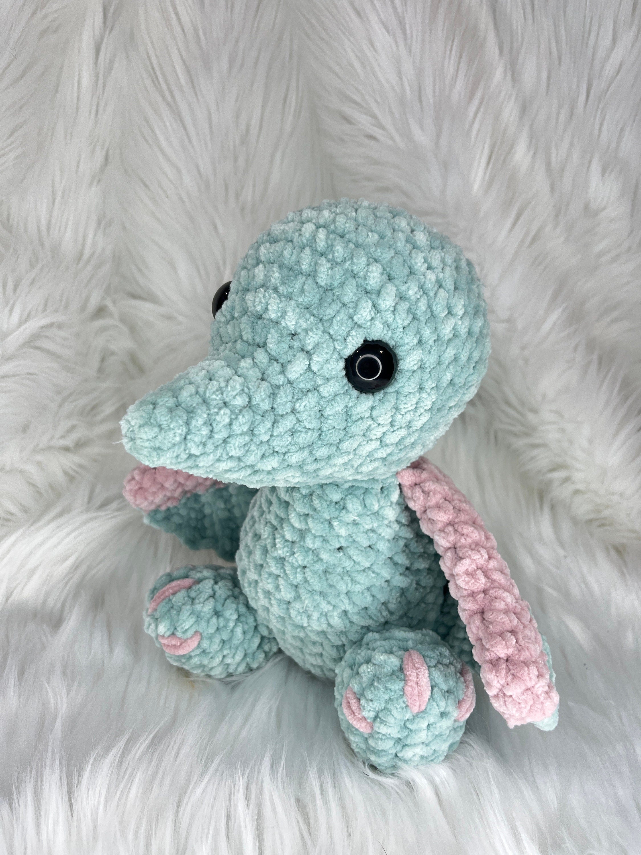 Pterodactyl Crochet Plushie, Stuffed Dinosaur Toy