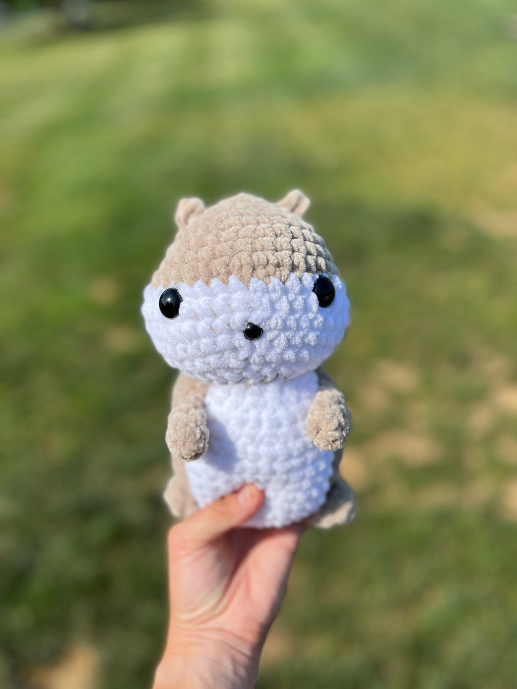 Squirrel Crochet Plushie, Soft Stuffed Amigurumi