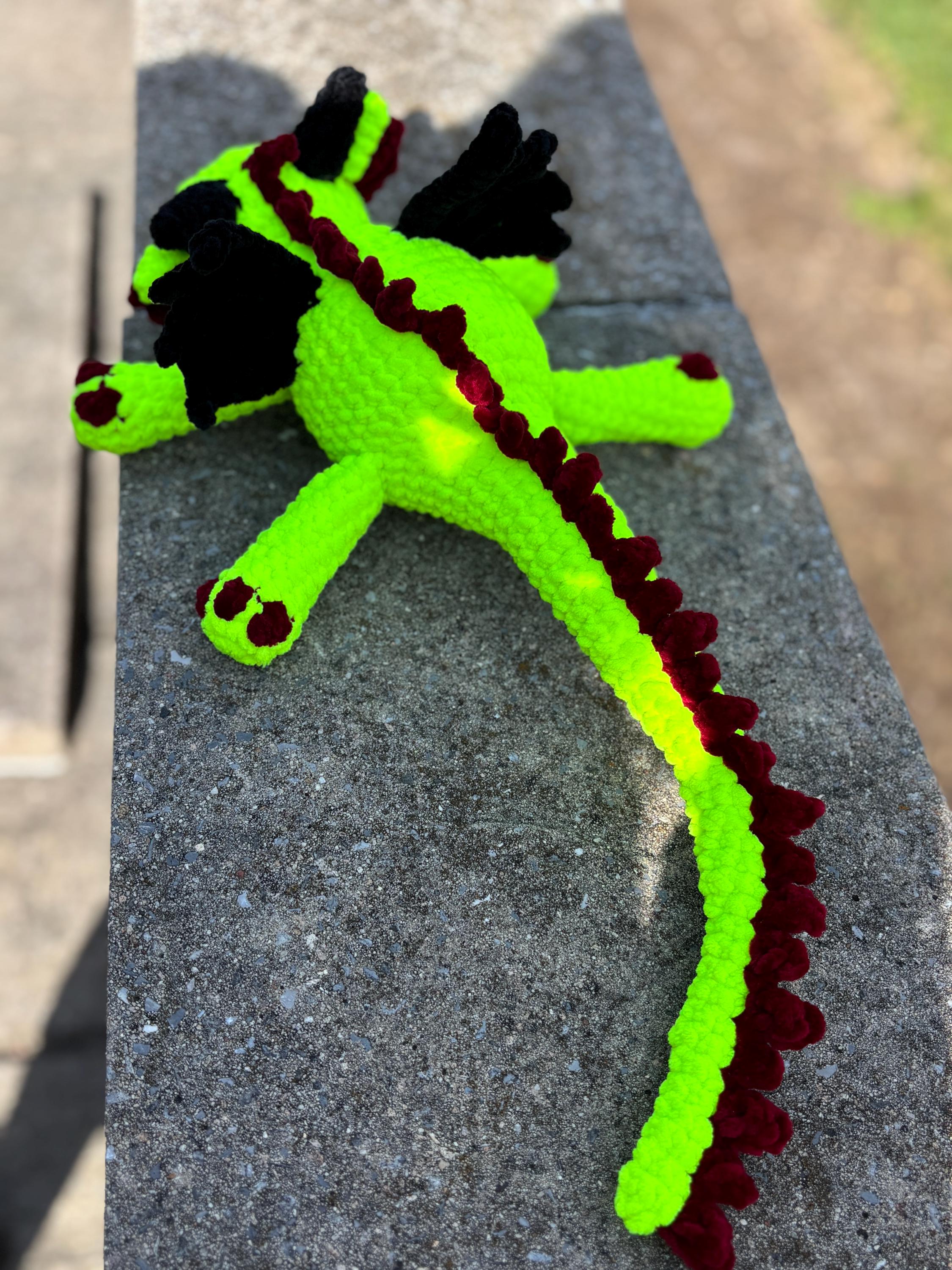 Dragon Handmade Crochet Plush • Custom Amigurumi, Nursery Decor