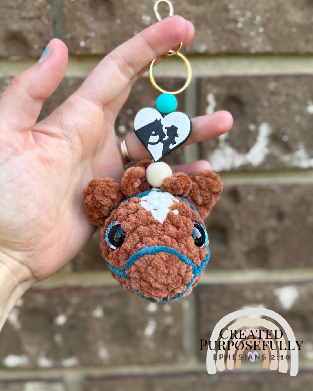 No Sew Farm Friends Keychain Crochet Pattern, 5 in 1 (Digital Download)