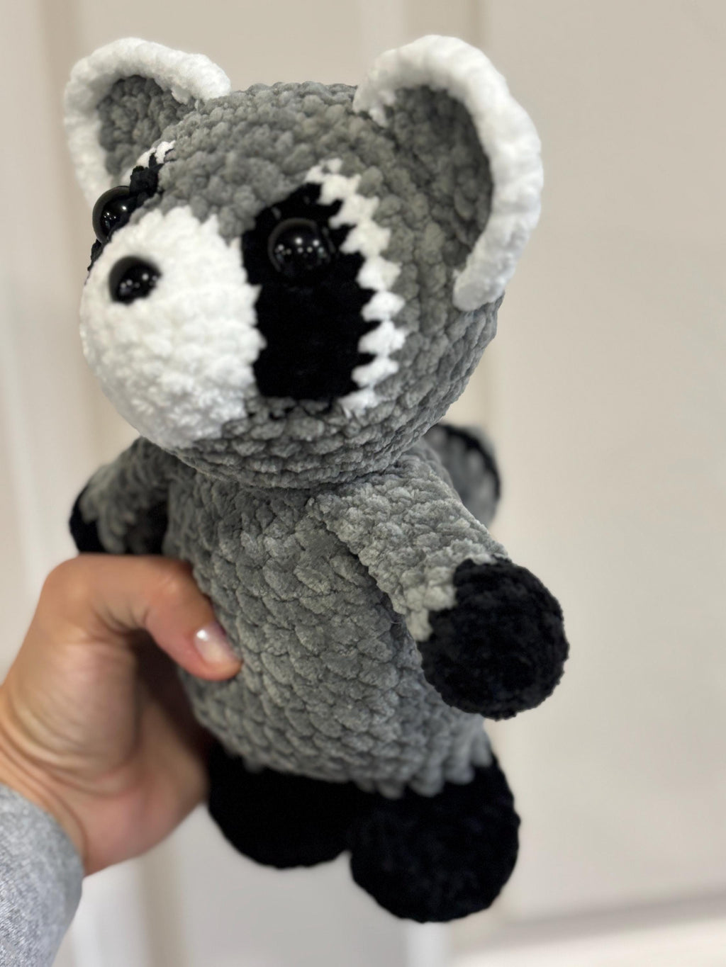 Raccoon Crochet Plushie | Personalized Amigurumi Gift