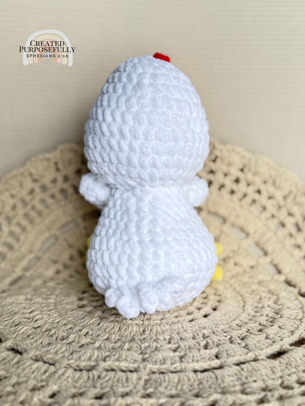 READY TO SHIP Color Crochet Plush Chicken, Stuffed Amigurumi