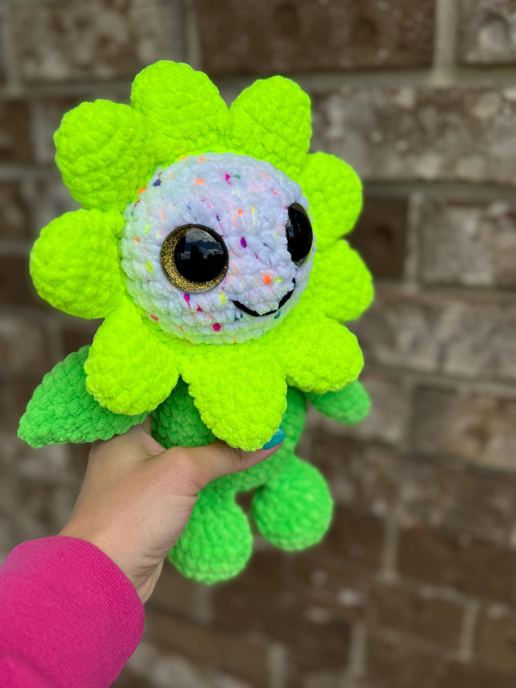 Flower Crochet Plush • Handmade Amigurumi Toy, Gift for Kids