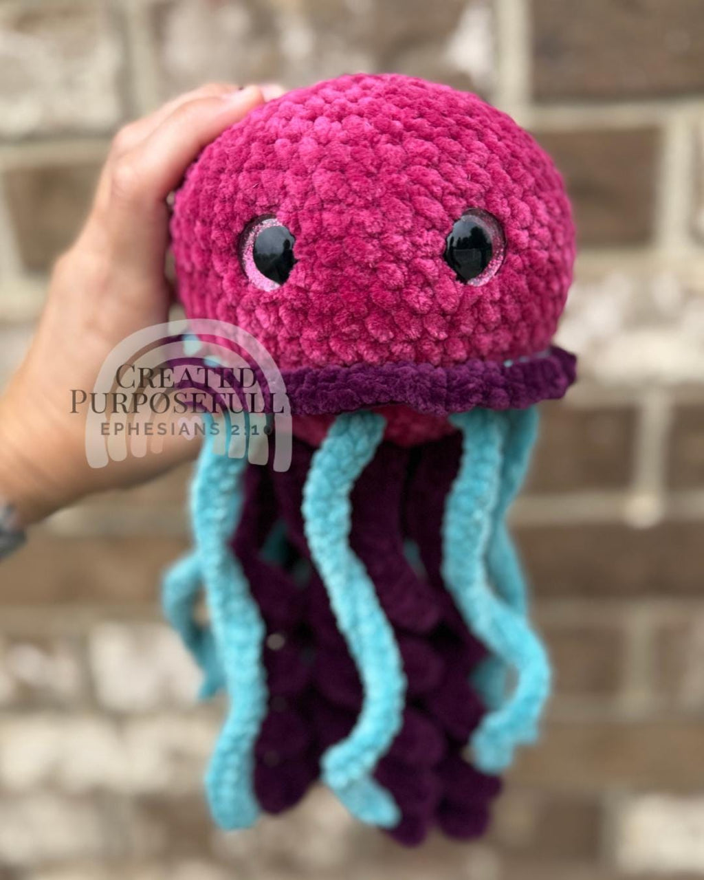 No Sew Crochet Jellyfish Pattern, Jem the Jellyfish Amigurumi (Instant Download)