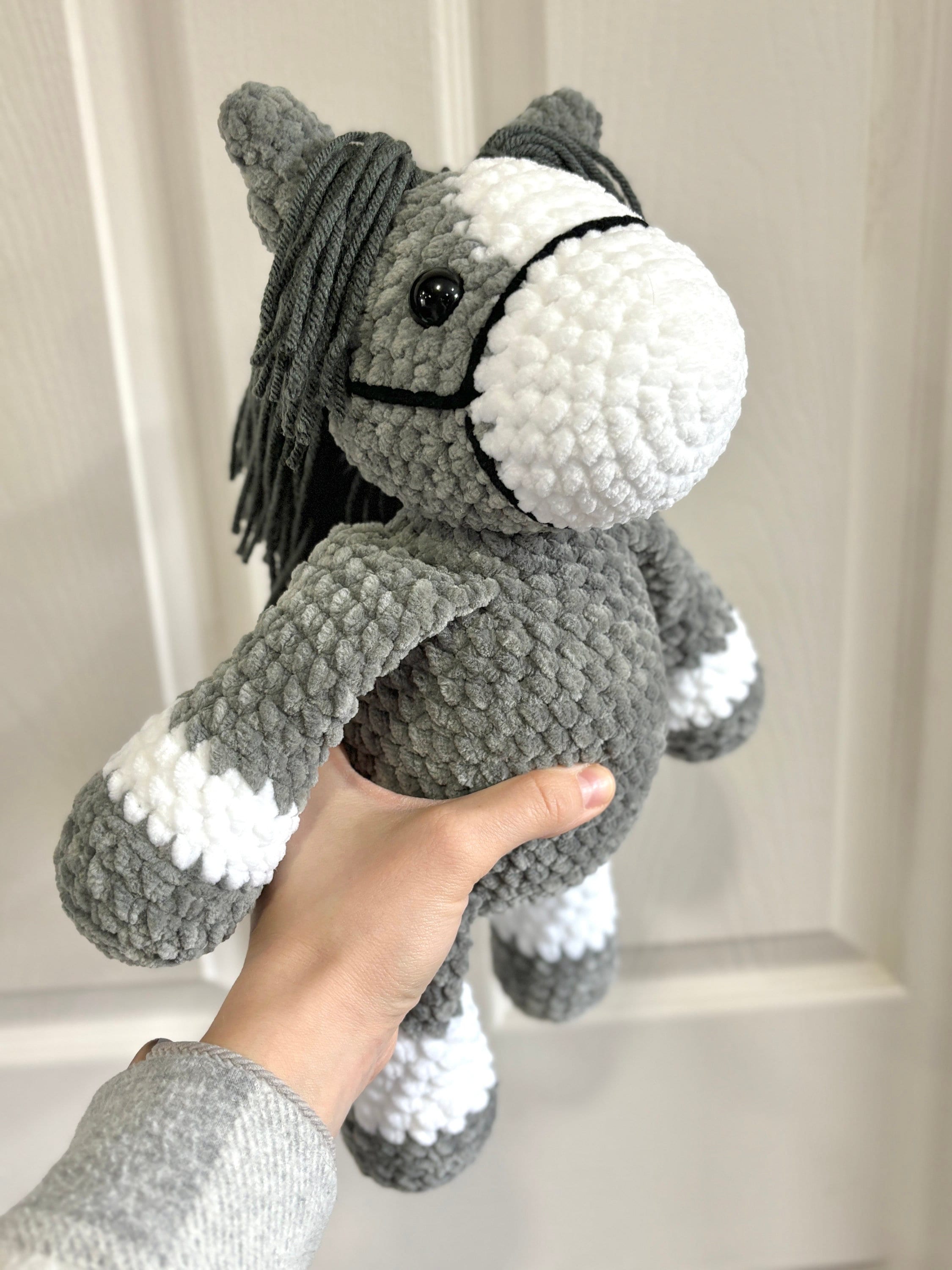 Horse Crochet Plushie, Stuffed Amigurumi