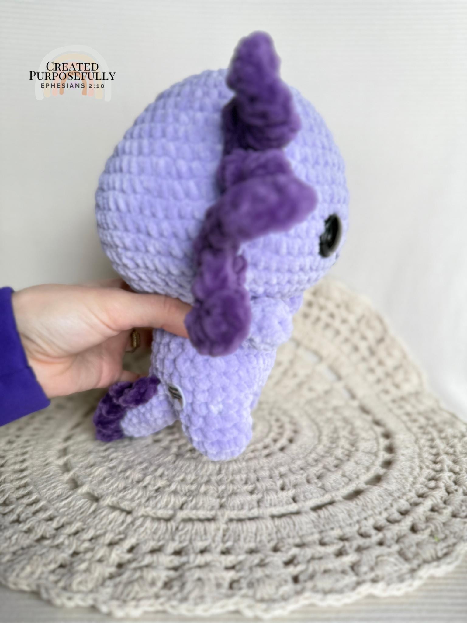 Axolotl Crochet Plushie, Stuffed Amigurumi