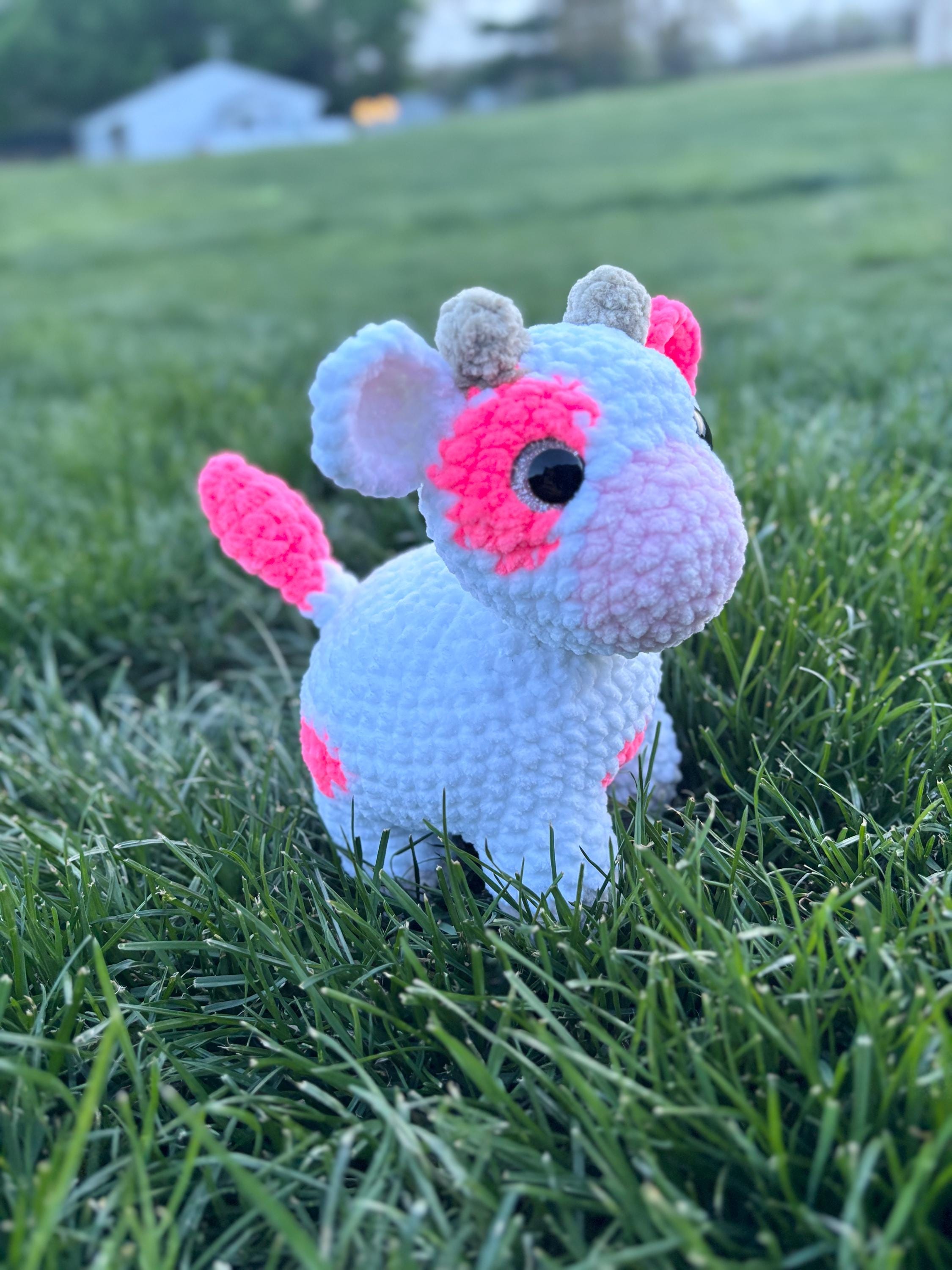 Cow Crochet Plushie, Personalized Stuffed Amigurumi Toy