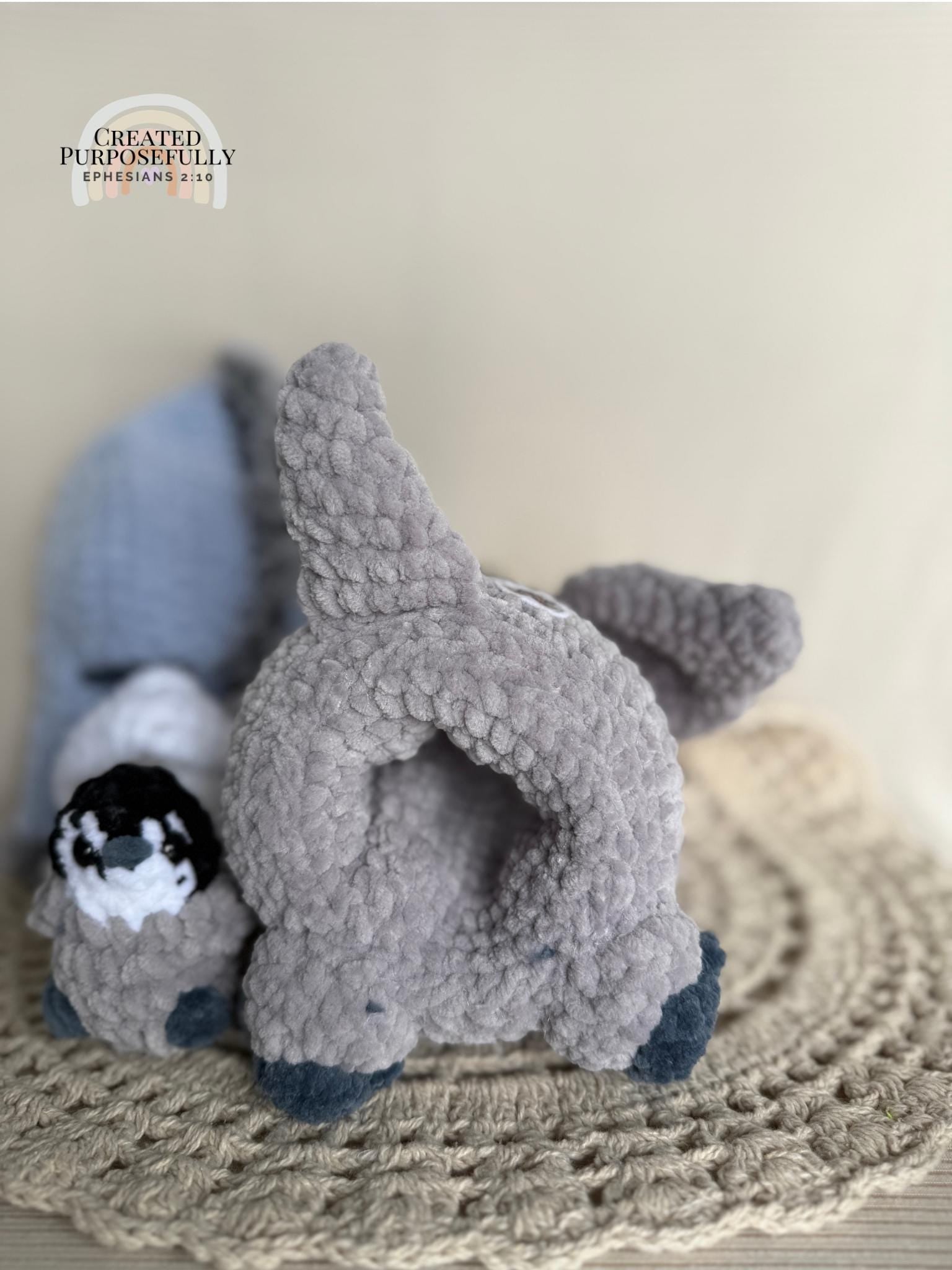 Penguin with Baby Crochet Plushie • Handmade Amigurumi Plush, Nursery Decor