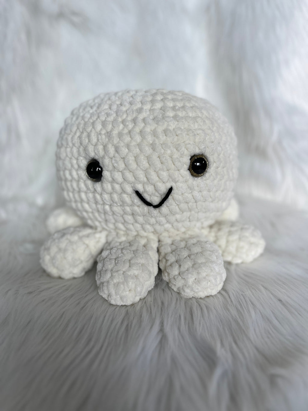 Octopus Crochet Plushie Gender Reveal | Cream Stuffed Animal with Surprise Babies