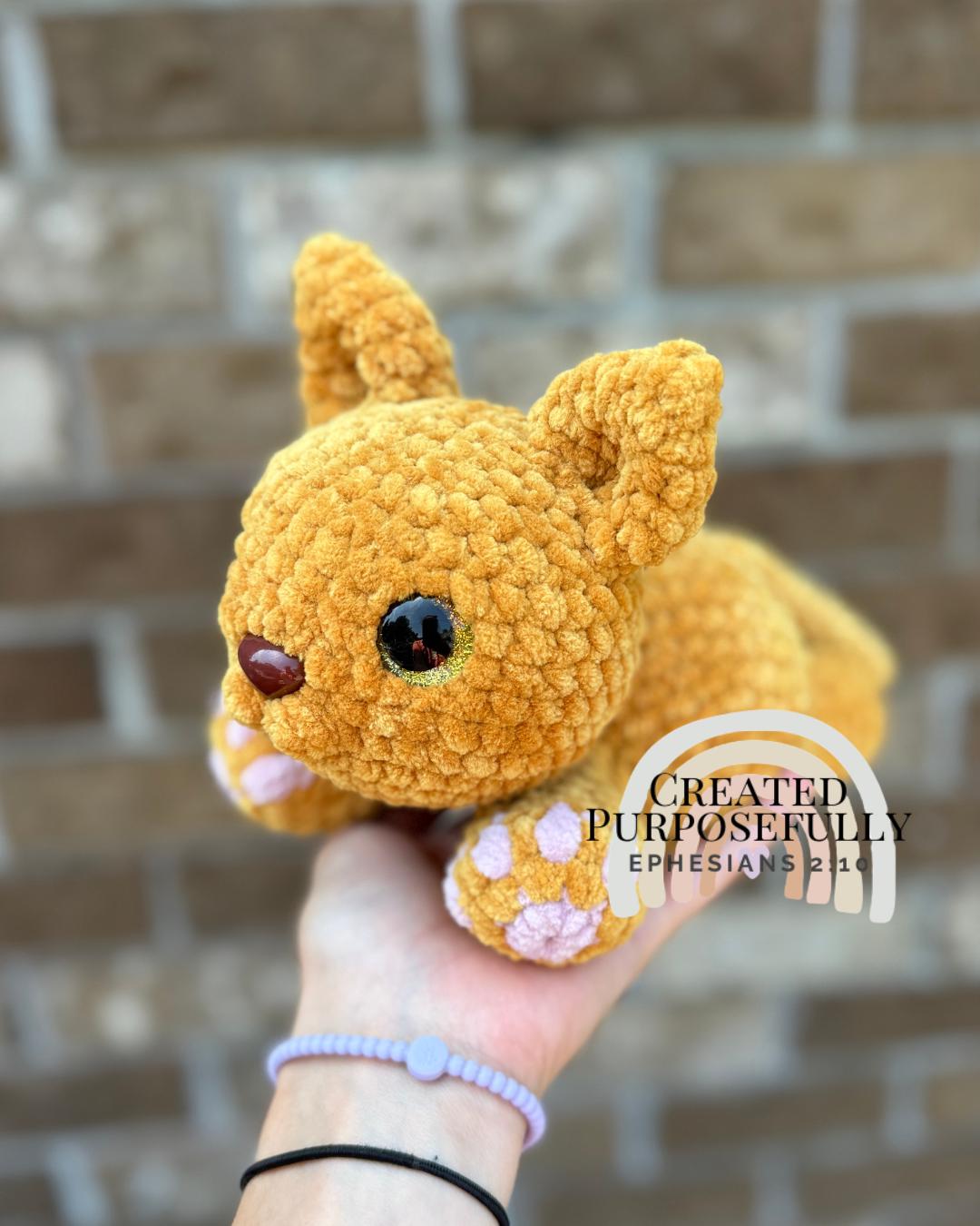 Crochet Cat Pattern, Low Sew Amigurumi, Siamese and Tabby (Instant Download)