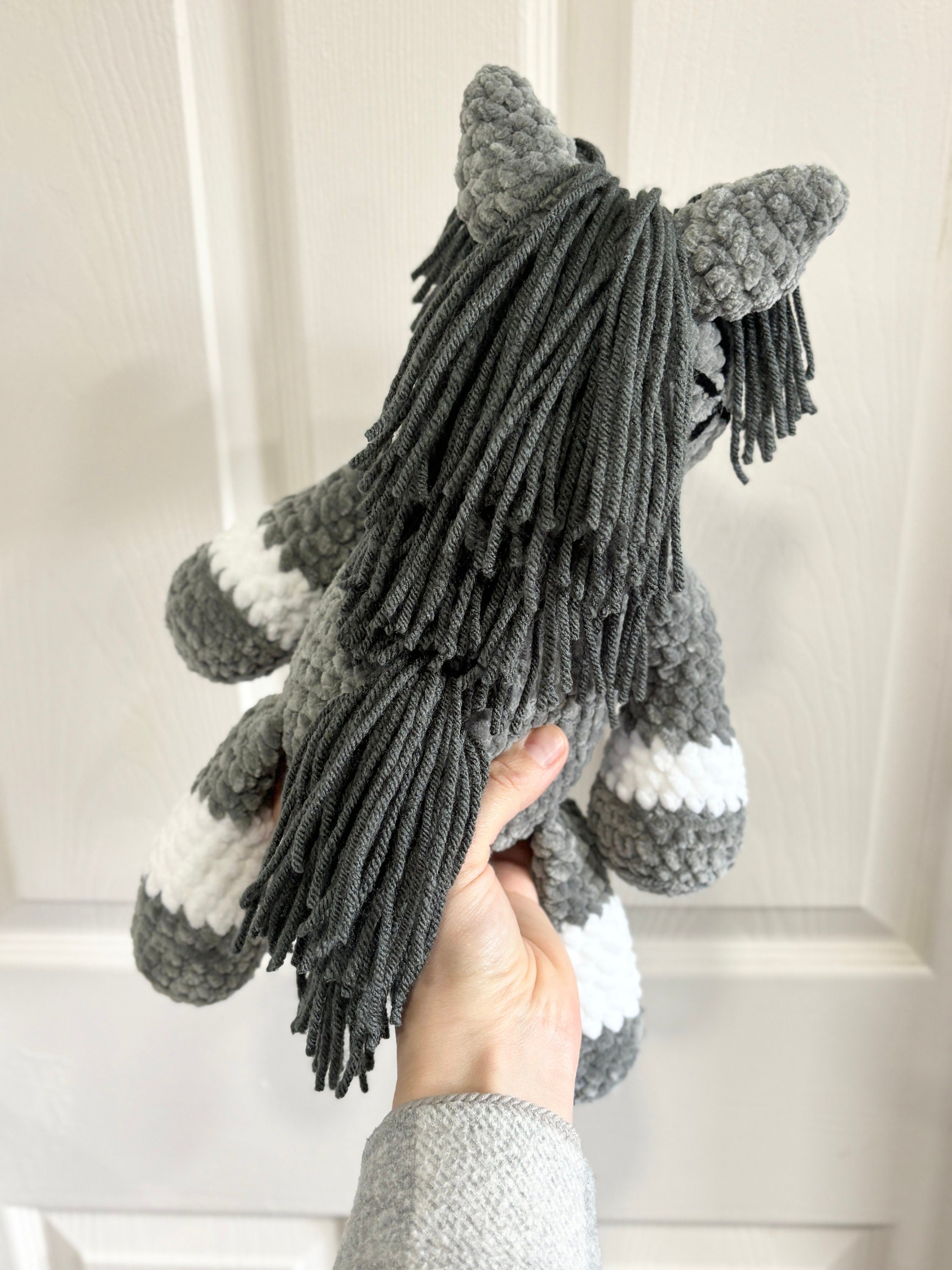 Horse Crochet Plushie, Stuffed Amigurumi