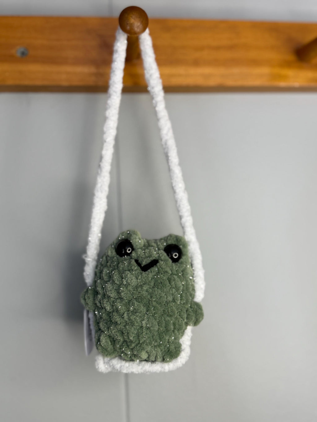Car Plush Crochet Hanger • Handmade Amigurumi Axolotl, Frog, Penguin