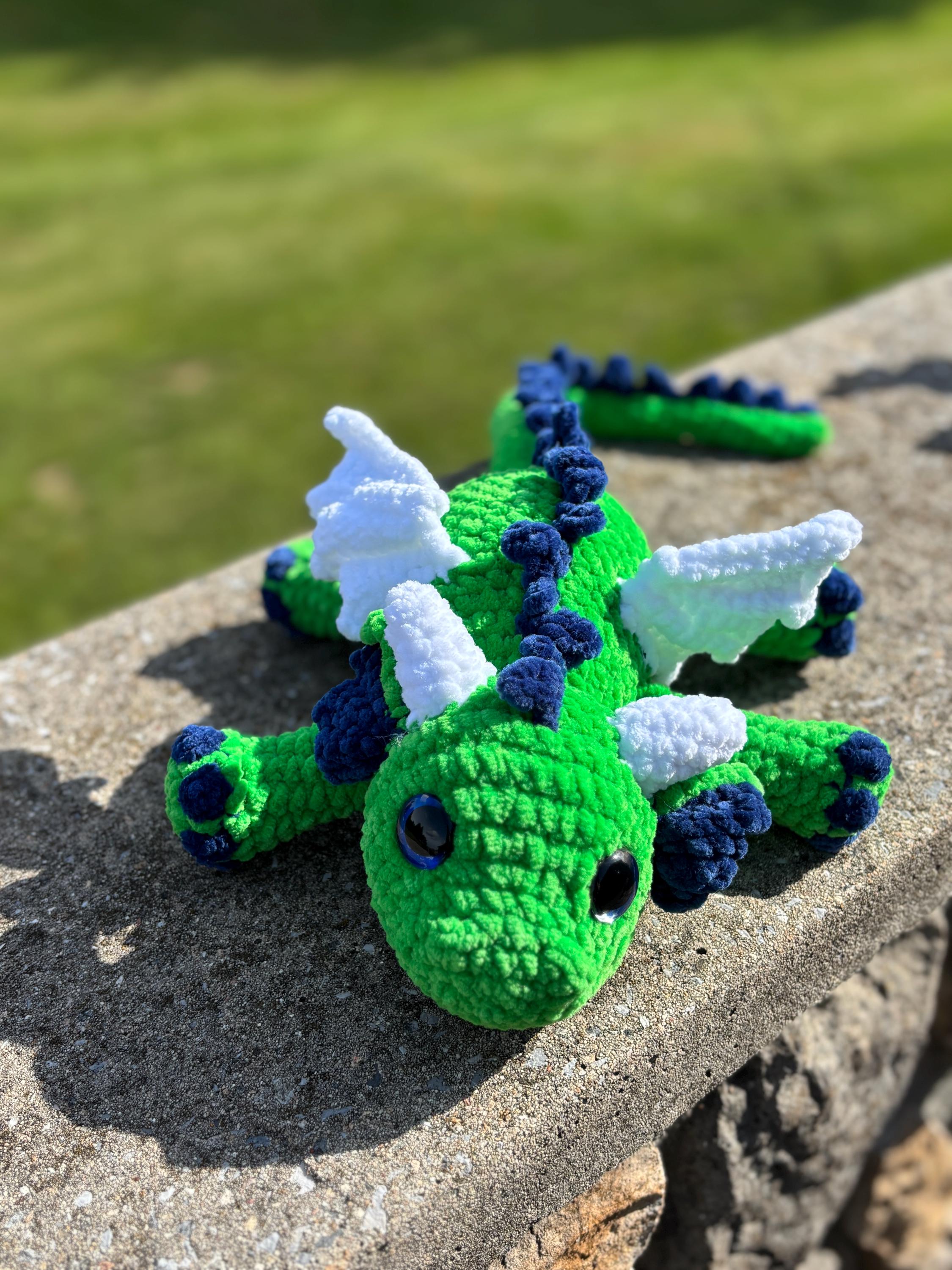 Dragon Handmade Crochet Plush • Custom Amigurumi, Nursery Decor