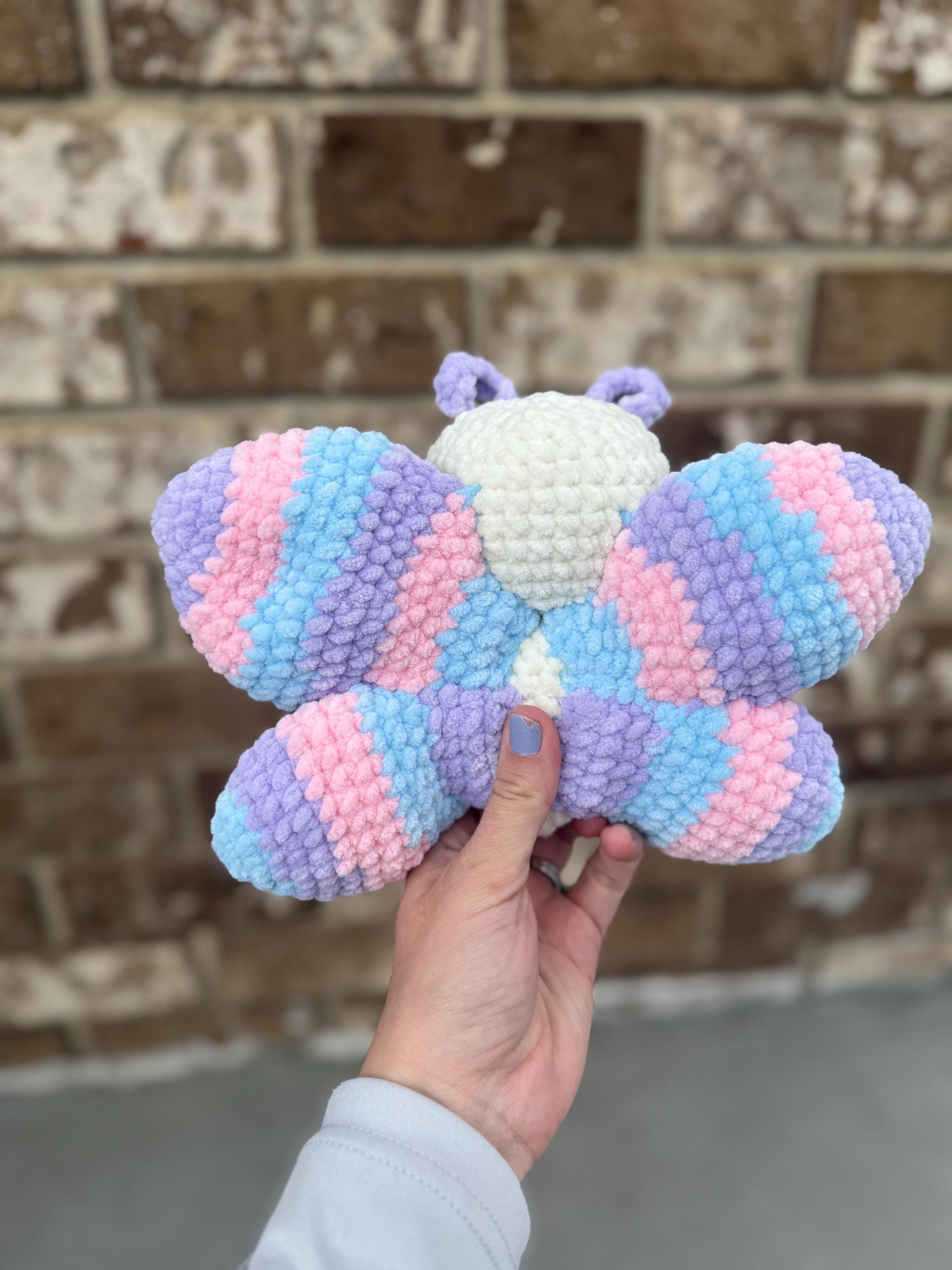 Butterfly Handmade Crochet Plush • Custom Amigurumi, Nursery Decor