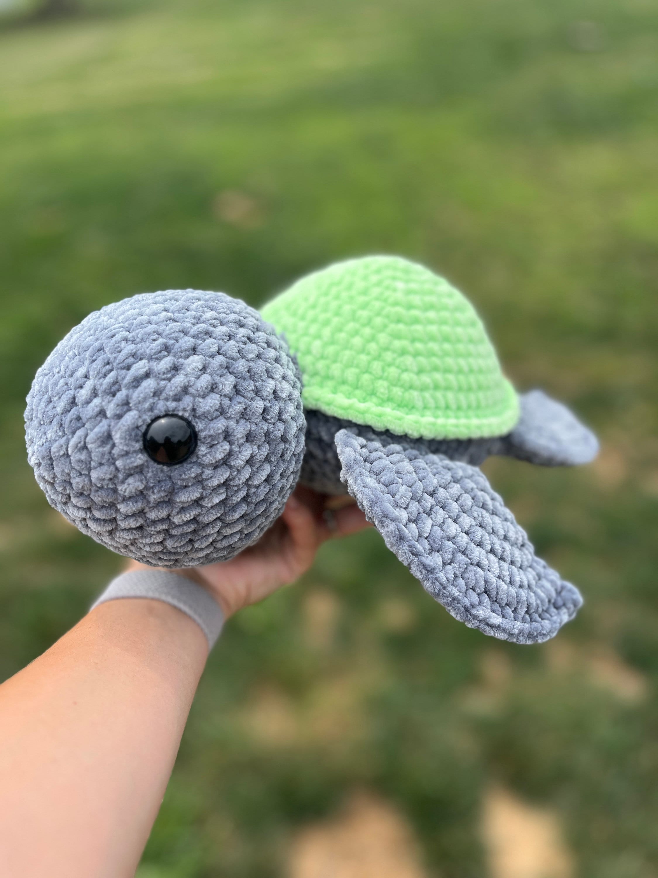 Sea Turtle Crochet Plushie | Soft Stuffed Amigurumi