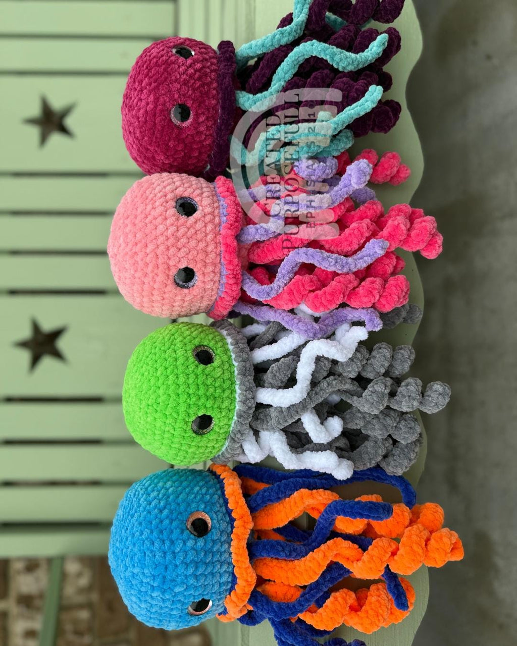 No Sew Crochet Jellyfish Pattern, Jem the Jellyfish Amigurumi (Instant Download)