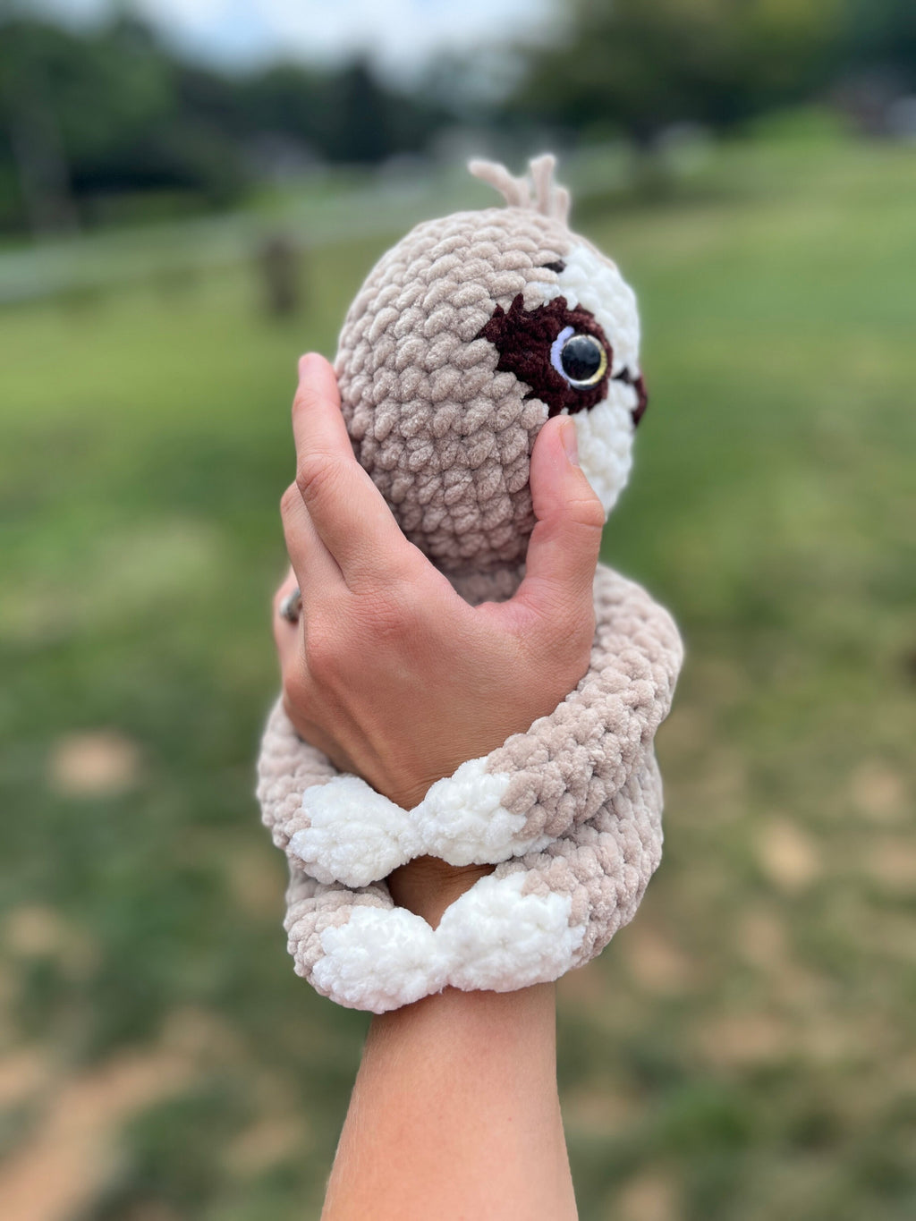 Sloth Handmade Crochet Plushie, Stuffed Amigurumi Gift