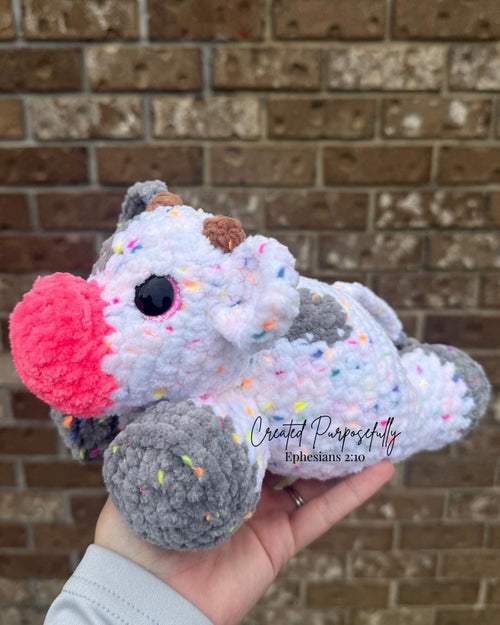 Crochet Cow Amigurumi Pattern, Low Sew Highland Cow (Instant Download)