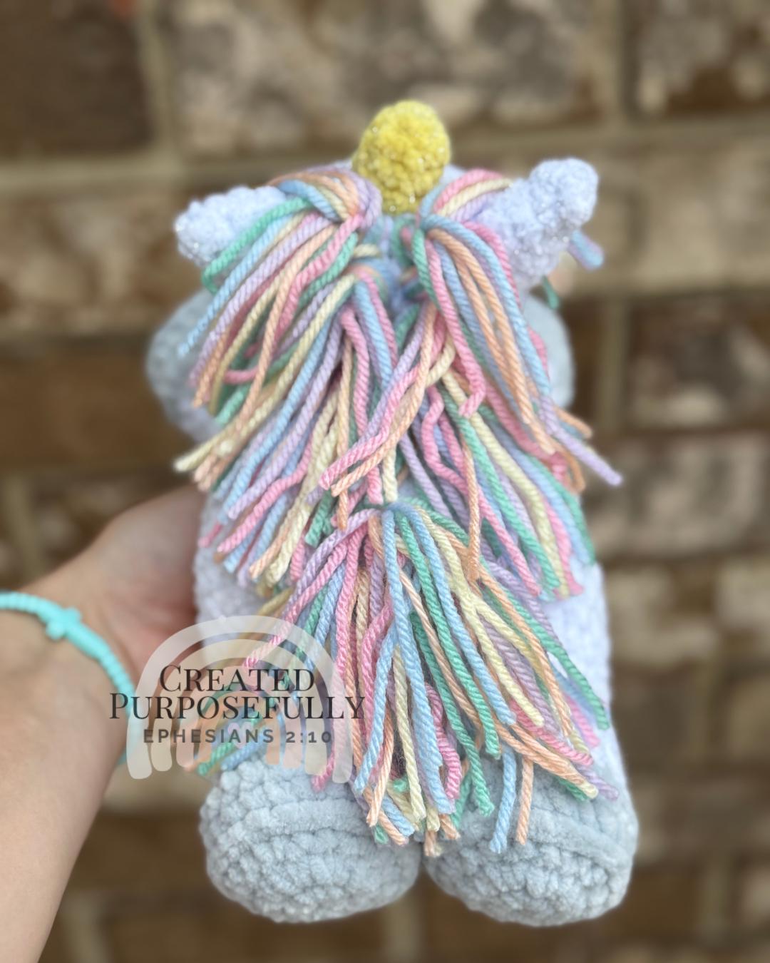Crochet Horse and Unicorn Pattern, Low Sew Amigurumi (Instant Download)
