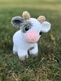 Cow Crochet Plushie, Personalized Stuffed Amigurumi Toy