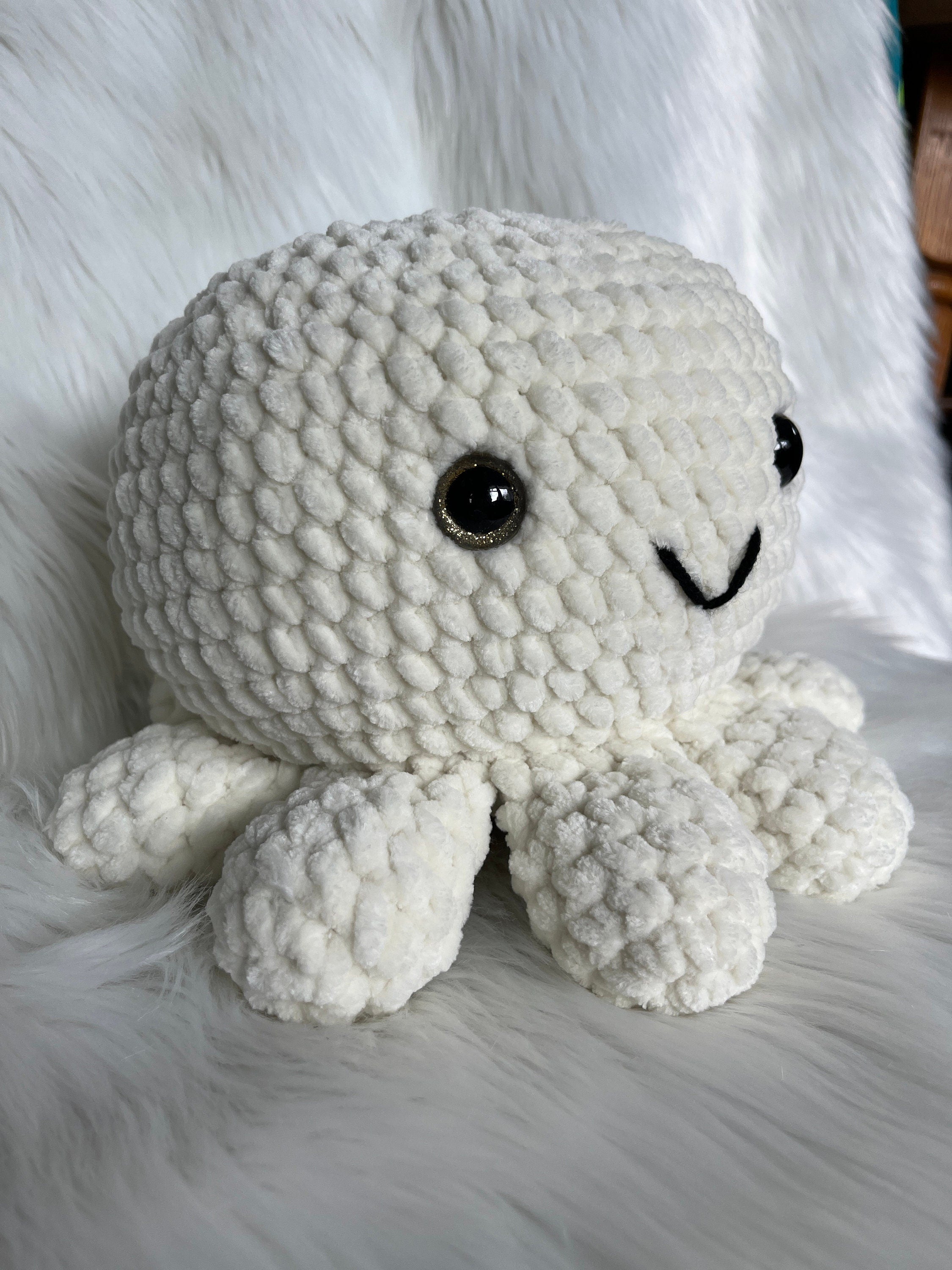 Octopus Crochet Plushie Gender Reveal | Cream Stuffed Animal with Surprise Babies