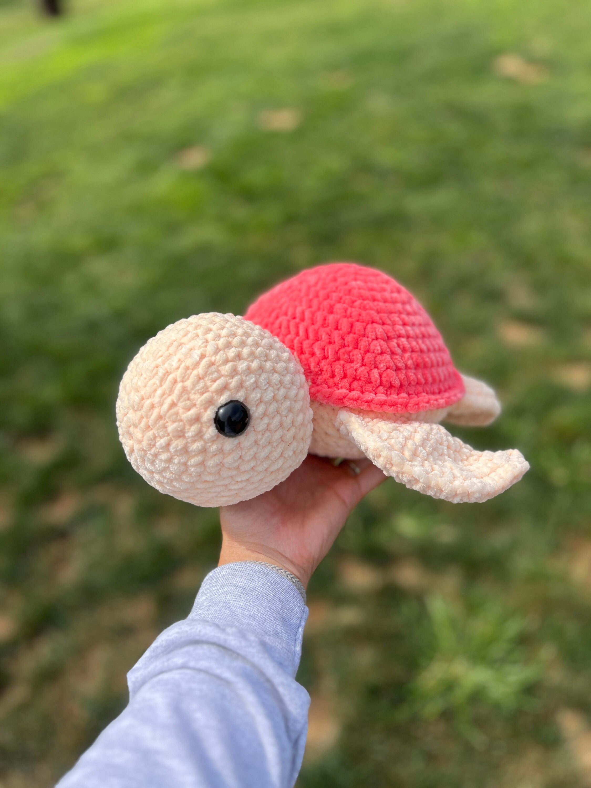 Sea Turtle Crochet Plushie | Soft Stuffed Amigurumi