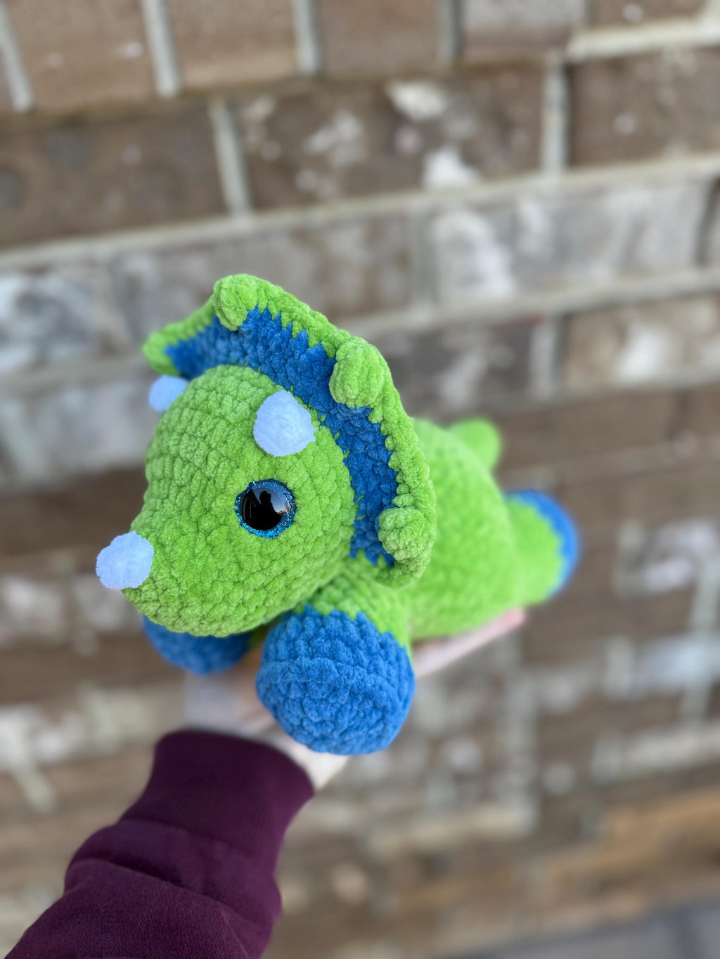 Crochet Triceratops and Stegosaurus, Low Sew Dinosaur Pattern (Digital Download)