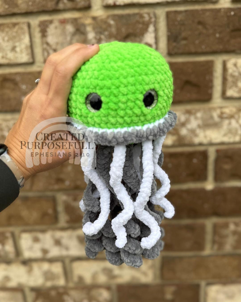 No Sew Crochet Jellyfish Pattern, Jem the Jellyfish Amigurumi (Instant Download)